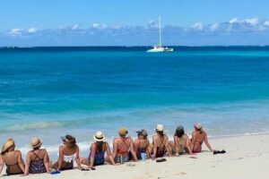 7 Hour Private Catamaran Sail, Snorkel and Beach BBQ Grace Bay, Providenciales - Snorkeling the barrier reef from Grace Bay