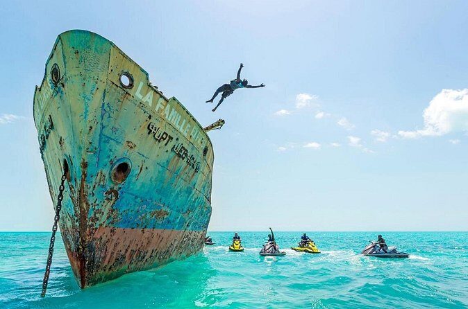 Ghost Freighter Seafari ( abandoned shipwreck) - Secluded Cays and Beach Views: Why Jet Ski Access Is the Point